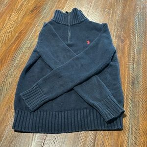 Ralph Lauren Polo Boys Qtr Zip Sweater Size M (10-12)